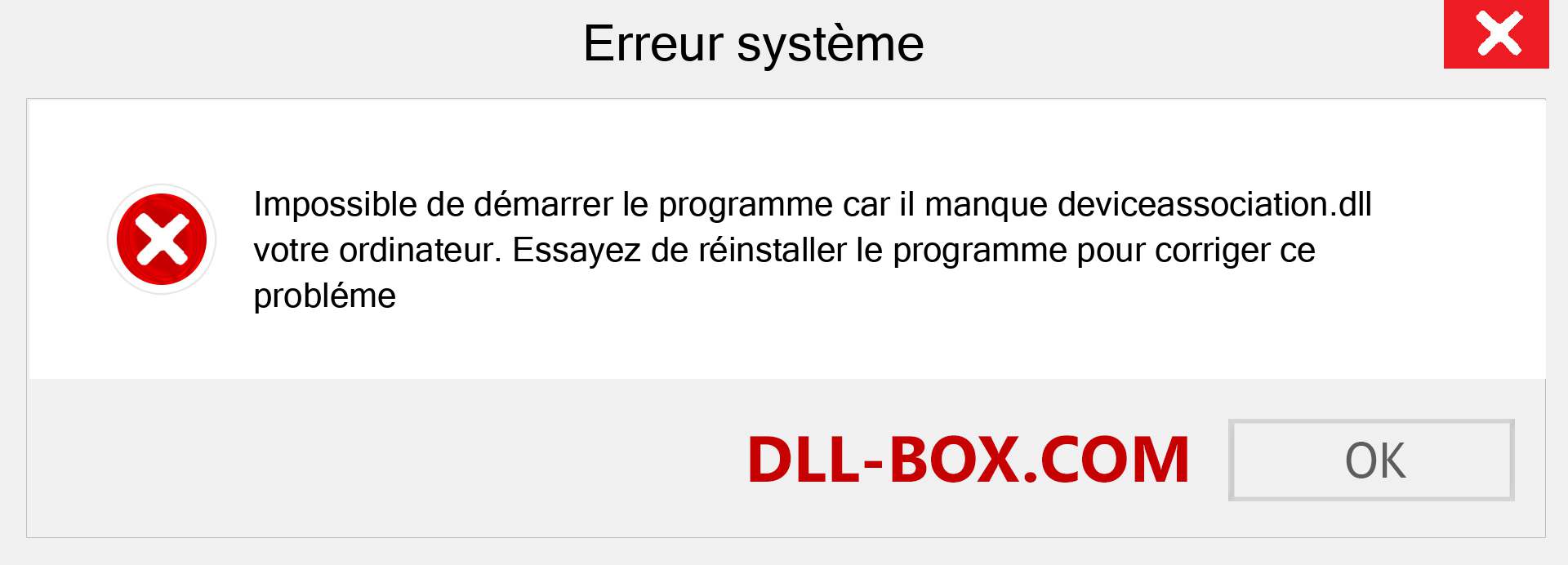 Le fichier deviceassociation.dll est manquant ?. Télécharger pour Windows 7, 8, 10 - Correction de l'erreur manquante deviceassociation dll sur Windows, photos, images